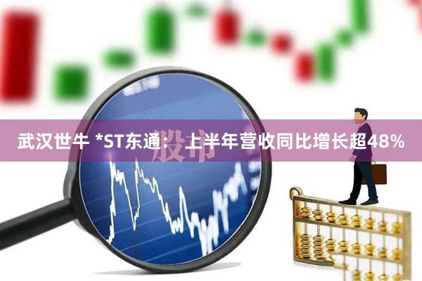 武汉世牛 *ST东通： 上半年营收同比增长超48%